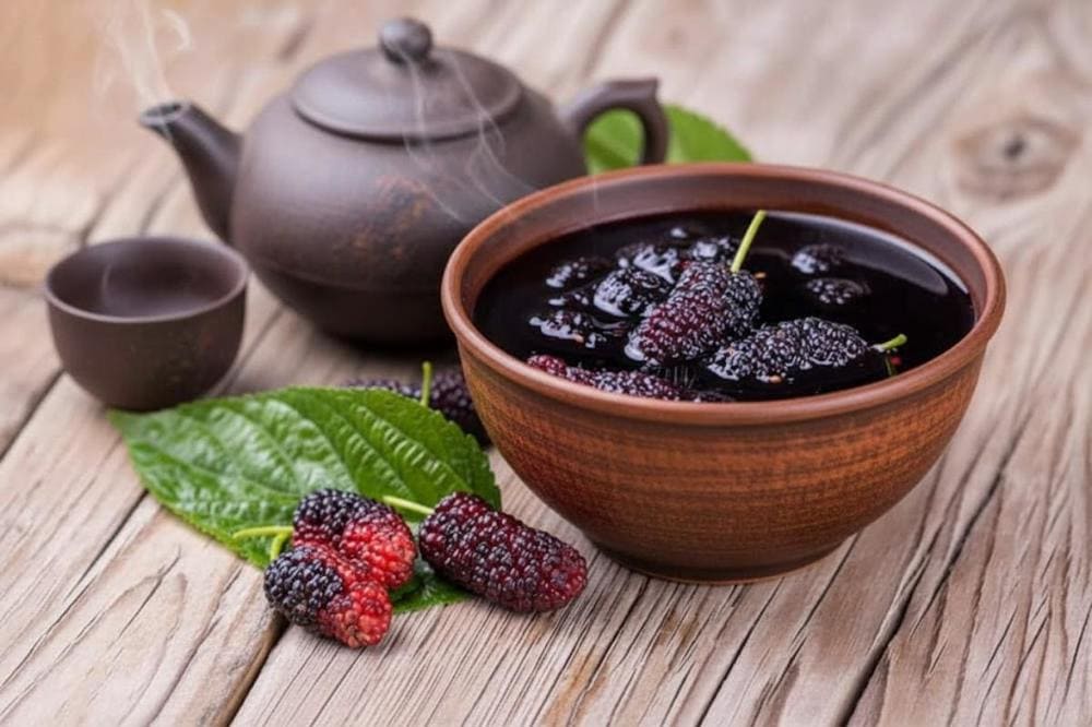 Nước cốt dâu tằm là một đặc sản của Lâm Đồng bạn có thể mua về làm quà.